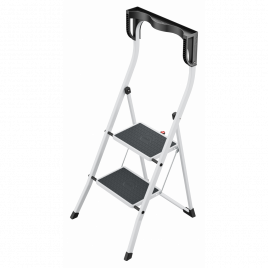 Hailo K75 ComfortLine ergonomische Stahl-Trittleiter 2 Stufen