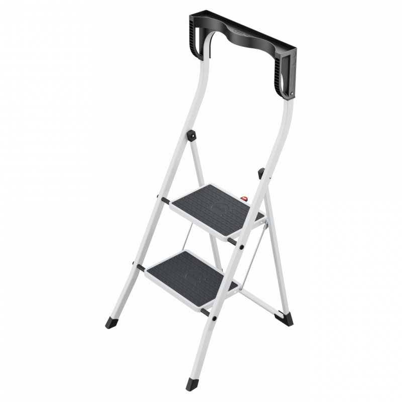 Hailo K75 ComfortLine ergonomische Stahl-Trittleiter 2 Stufen