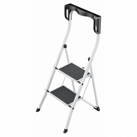 Hailo K75 ComfortLine ergonomische Stahl-Trittleiter 2 Stufen