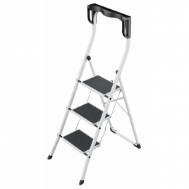 Hailo K75 ComfortLine ergonomische Stahl-Trittleiter 3 Stufen