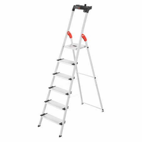 Hailo L80 ComfortLine Stehleiter 6 Stufen