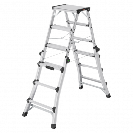 Hailo D100 TL TopLine Stehleiter mit teleskopierbaren Holmen