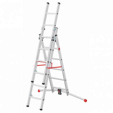 Hailo ProfiLOT Kombileiter 2x6 + 1x5 Sprossen
