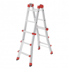 Hailo Aluminium Multifunktionsleiter M80 4x3 Sprossen